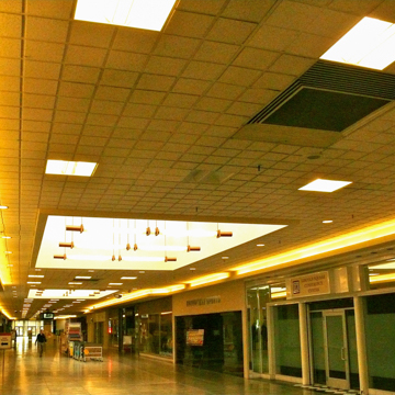 Interior, East Mall, looking west