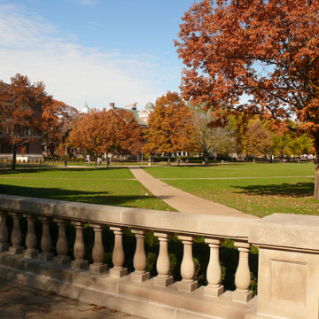 Main quad, looking northwest from Auditorium