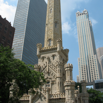 South elevation, water tower