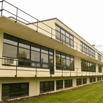 South elevation, looking northeast