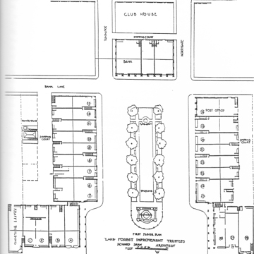 Site and building plan, 1915