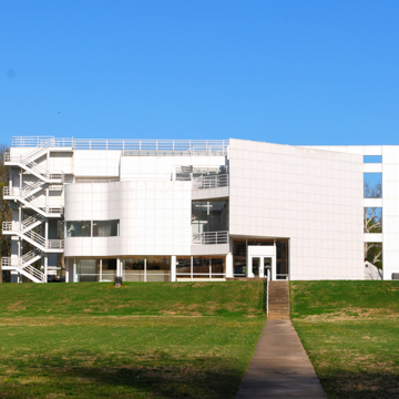 Principal entrance facing the Wabash River