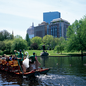 Boston Public Garden (with The Taj [Ritz-Carlton Hotel], BB3 and John Hancock Tower, BB38)