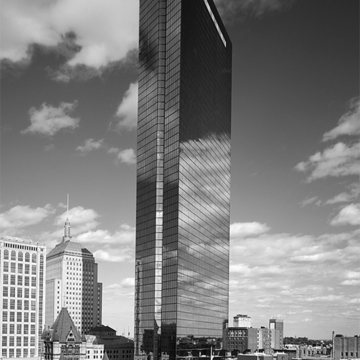 with Trinity Church, John Hancock Tower, and Fairmont Copley Plaza Hotel