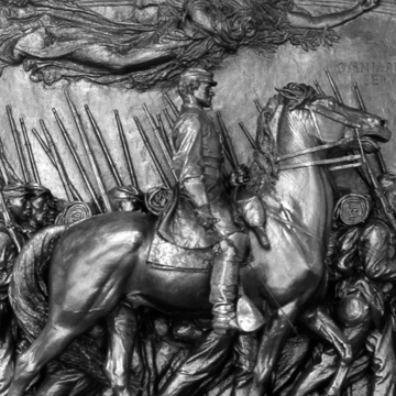 Detail of Robert Gould Shaw Memorial