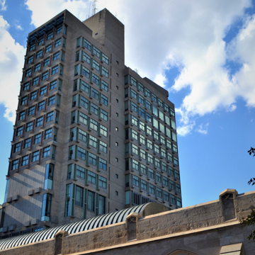 The Sert Campus, Boston University (Mugar Library, Law School and Library, and Sherman Student Union)