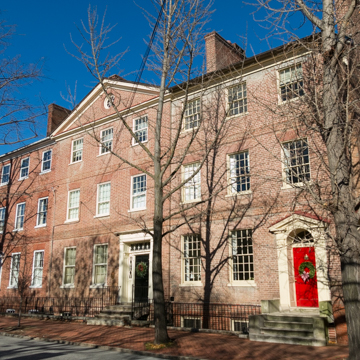 Southwest front, looking north