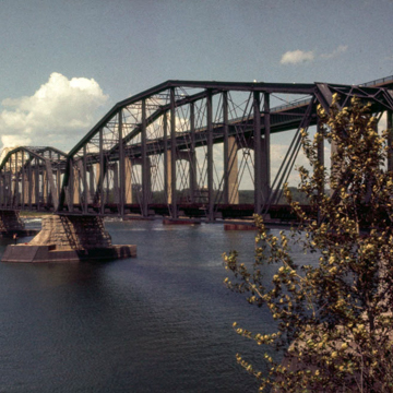International Railroad Bridge, River Section