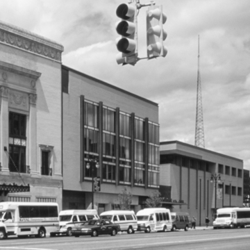 Building in center right