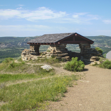 River Bend Overlook and CCC Shelterhouse