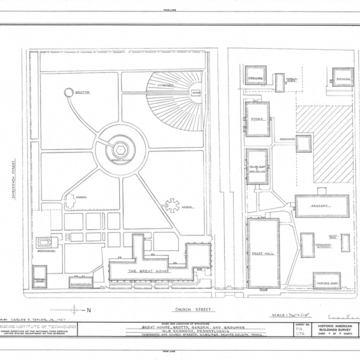 HABS site plan, 1967