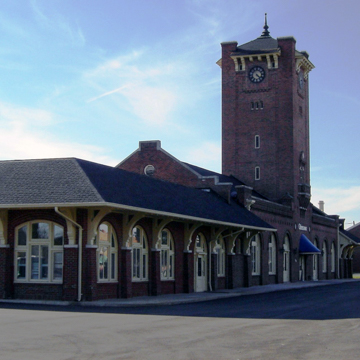 Southeast view of the street facade
