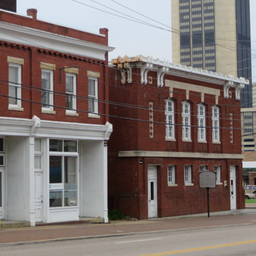 Building on right