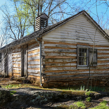 Log cabin (school), contemporary photo