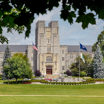 Burruss Hall and the Northwest Quadrant of the Central Campus, Virginia Polytechnic Institute and State University