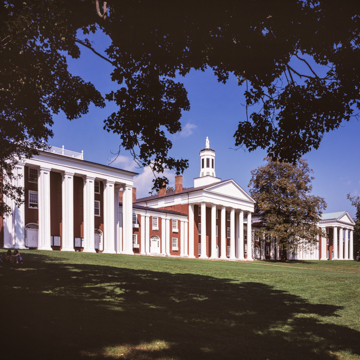 Front campus colonnade (Payne, Washington, and Chavis Halls)