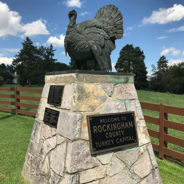 Turkey Sculpture on southern county border