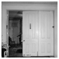 Interior folding door