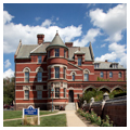 Gallaudet University was planned in 1866 by the Architecture Company: Olmsted, Vaux&Co. This is College Hall. Gallaudet University is located between 6th and 9th Streets, North East, Washington, D.C.