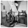 Staircase and mantel