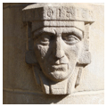 Sculptural head of Lavoisier representing Chemistry