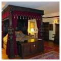 Tudor Revival four-poster bed