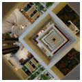 Atrium corner trellises