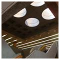 Interior staircase ceiling