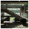 Lounge area near staircase