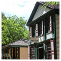 Cabinet shop and Singer boot shop