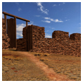 Entrance; digital reconstruction