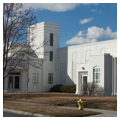 Front facade showing secondary entrance