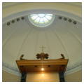 Apse altar and skylight