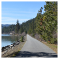 Bike trail in Heyburn State Park