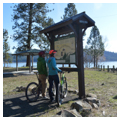Kiosk at Chatcolet Trailhead Heyburn Park