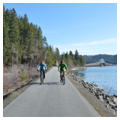 Early season bicyclists
