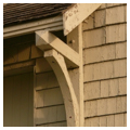 Door hood bracket, Dairy Horse Barn