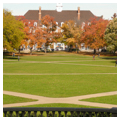Illini Union, south elevation, looking north across quad