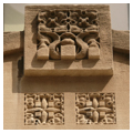 Detail, door lintel, south elevation