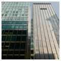 South elevation, office and service buildings
