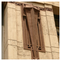 Detail, chevron, south elevation