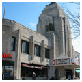 Looking southeast c. 2010, prior to restoration of the marquee colors