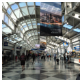 View down the concourse