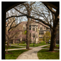 Southeast quad, looking north through arcade