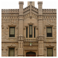 West elevation, pumping station
