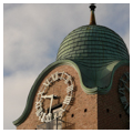 Detail, south tower roof and vane