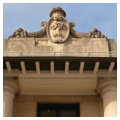 Detail, bank/department store escutcheon