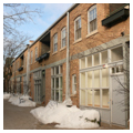 Shipping court, south elevation, south side of square