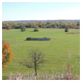 View from Monks Mound to the west towards stockade
