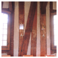 Interior, detail of bracing